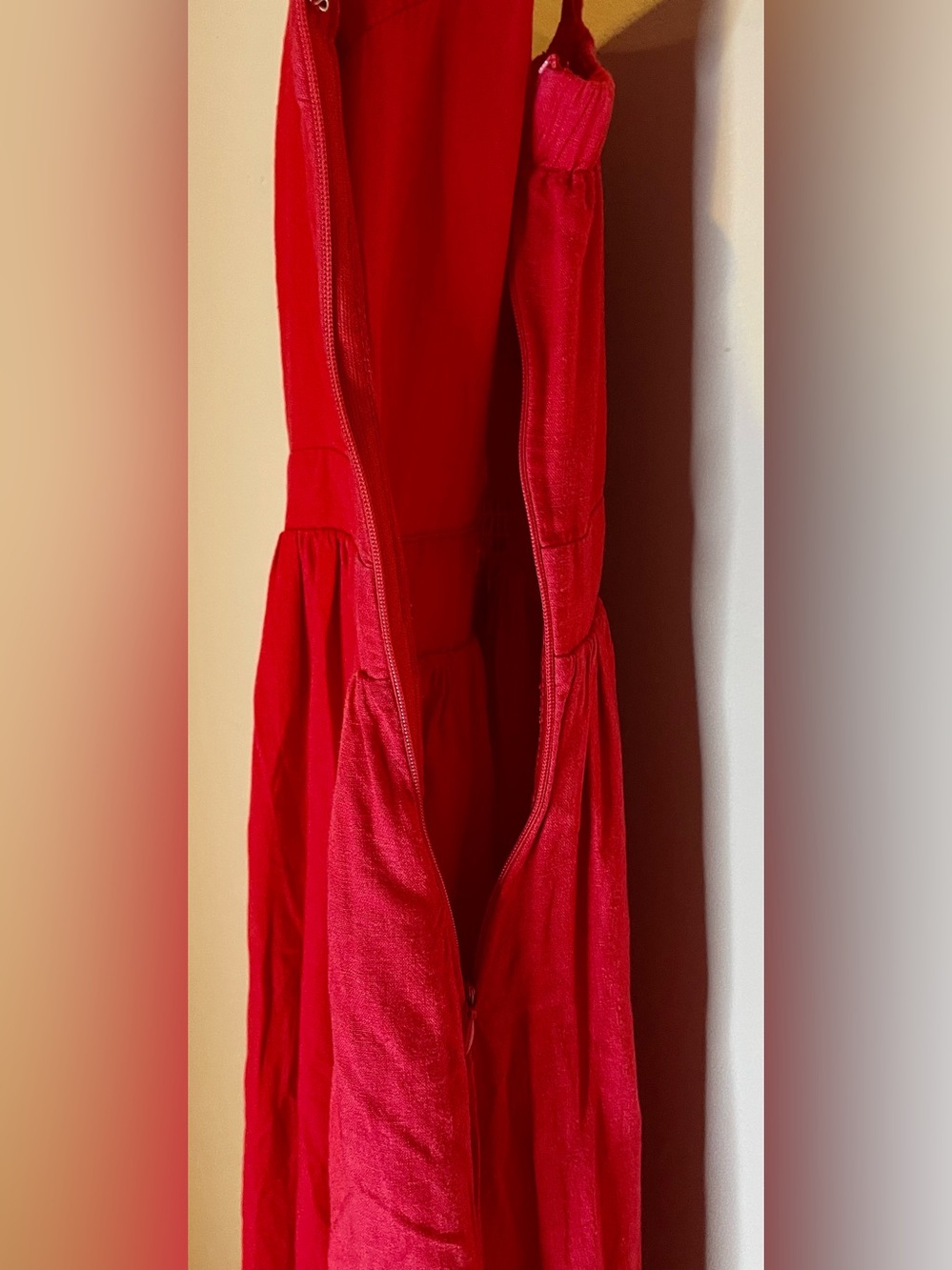 Vici Red Maxi Dress with Spaghetti Straps - Picture 12 of 13